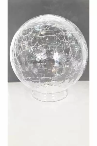 Османско полилейно стъкло с прозрачна пукнатинна шарка (диаметър на отвора 7,5-8 см)