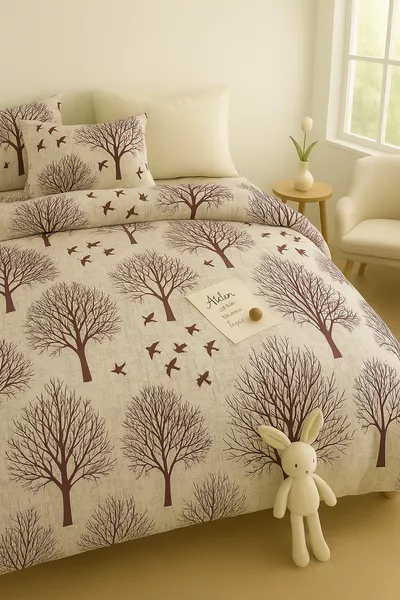 Nieuw Dubbel Dekbedovertrek van Hout (DEKBEDHOES) cm Newsettletree 