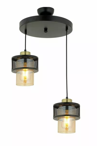 Pulsar Genuine Glass Model Modern Double Pendant Chandelier