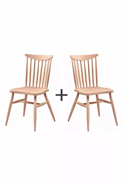 Swallow Chair 2-Piece Wooden Raw