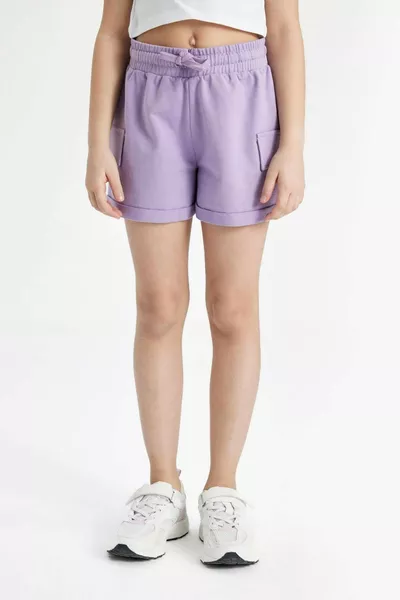 Mädchen Shorts mit elastischem Bund Basic einfarbig HS