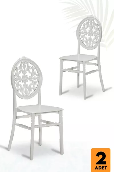 Home Vénus 2 Chaises de Jardin, Balcon et Cuisine Blanc
