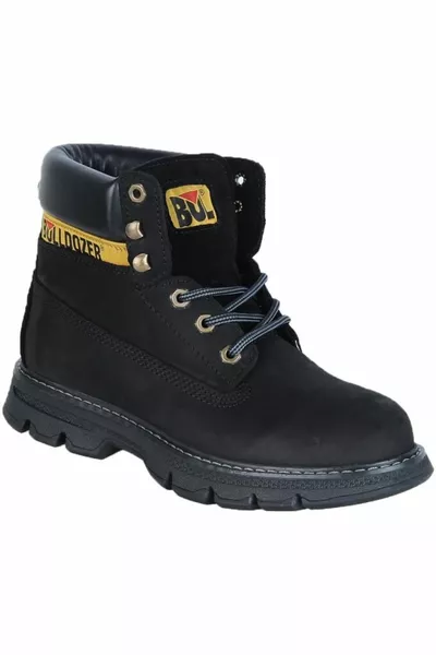 أحذية جلد رجالي سوداء للقطط 