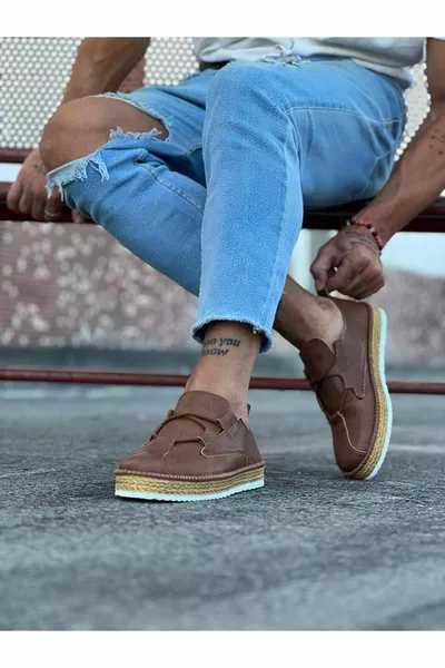  تان أحذية رجالية كاجوال