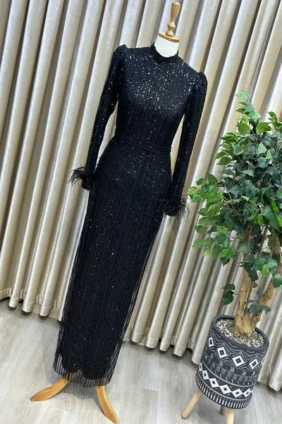 Maniche Otrish Hijab Pencil Abiti da sera