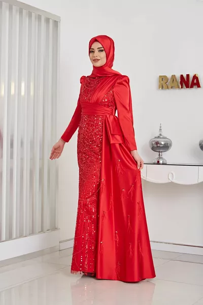 DICLE EVENING DRESS RED