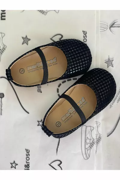 شقق باليه من القماش متقلب | أسود