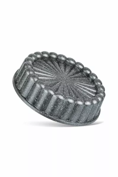Stampo per crostata in ghisa granito grigio cm, stampo per torta a fette grigio