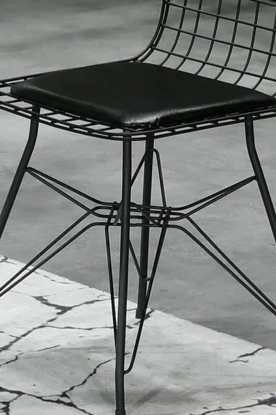 Sedia a Fili Nera Chic - Sedia da Cucina