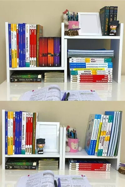 Bibliothèque de bureau réglable Tidy, organisateur de bureau, étagère pour bureau