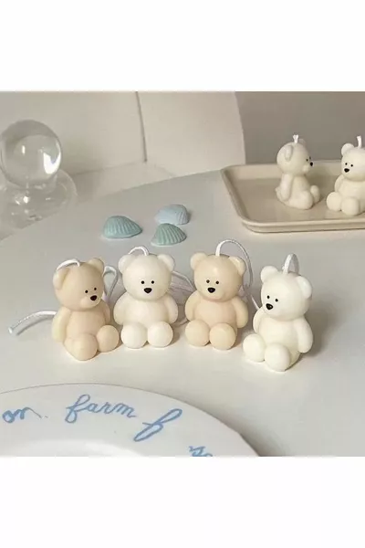 Stampo per candele in silicone a forma di orso carino