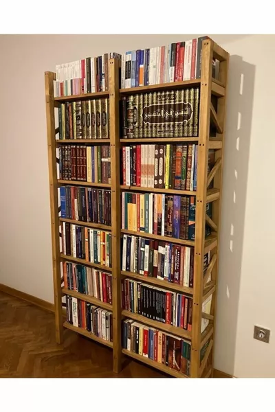 Koku Massief Houten Boekenkast met Zeven Planken Montessori