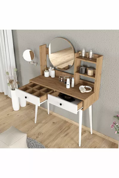 طاولة مكياج أسطورية خشبية