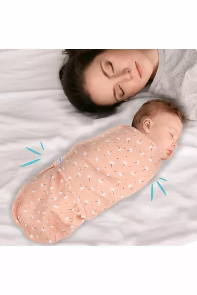 0-3 Monate Gemustertes Neugeborenen-Wickeltuch aus Baumwolle, neue Saison