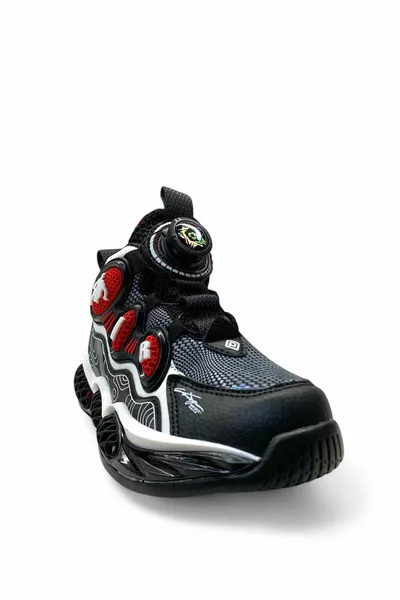  Orthopedic Kids Noir/Rouge Chaussures de basket-ball