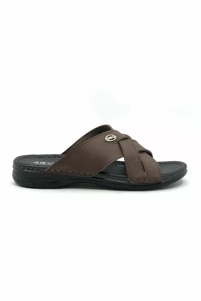 Aryan  Dr. Recommended Orthopedic Pantoufles pour hommes marron