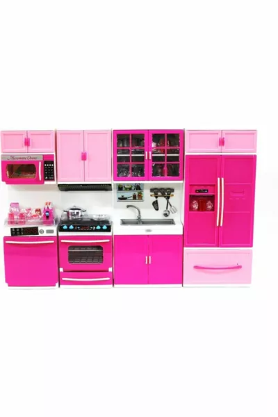 Кухненски комплект 4 бр Светещ музикален звук Четворен комплект Всички врати Прибиращи се Оригинални/лицензирани