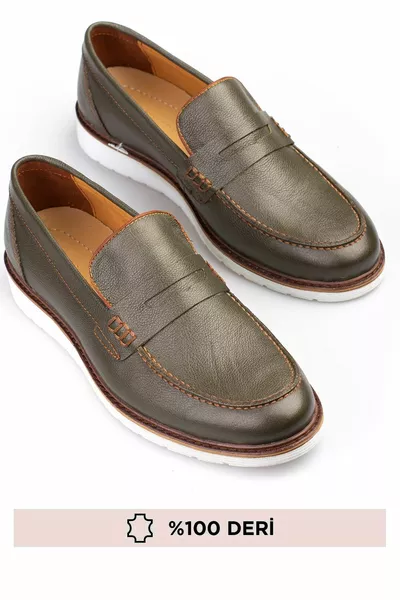 Echt leer, loafer model, 7 kleuren, mannen lederen schoenen