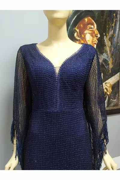 Elb  Glitter Long Evening Dress