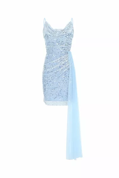 BABY BLUE SEQUIN DRESS