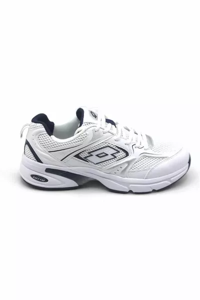 Athens 4-FX B-2 Chaussures de course pour homme Blanc-Bleu marine