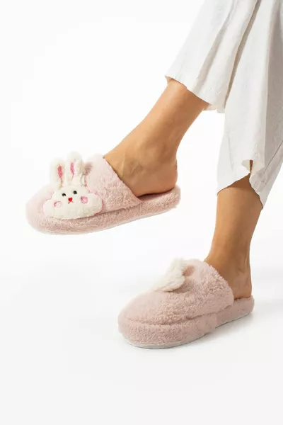 Morbido peluche coniglio figurato pantofole da casa peluche pantofole da casa da donna invernali pantofole da casa morbide