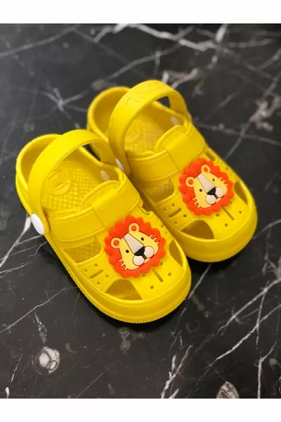 صنادل الأطفال عدم الانزلاق وحيد الأسد الشكل البحر تجمع الأحذية رياض الأطفال أحذية الحضانة