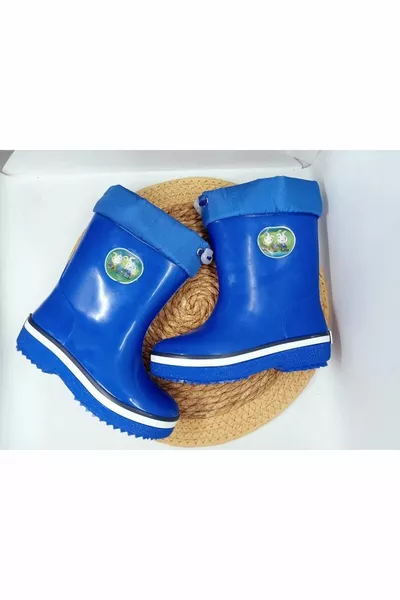 Sax Blue waterdicht gevoerde laarzen voor jongens