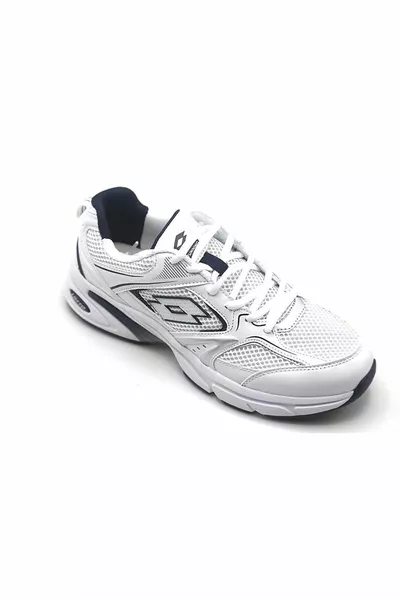 Athens 4FX Herren Weiß Marineblaue Turnschuhe 