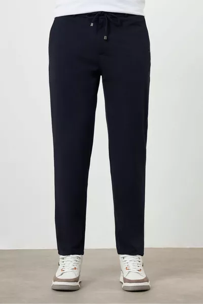 Men's Navy Slim Fit Jogger Pants