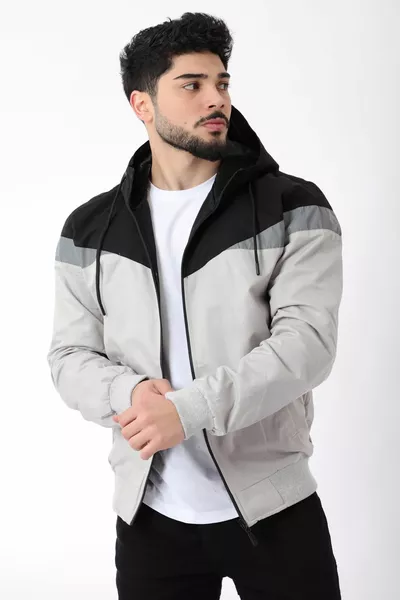 Куртка Bill с капюшоном и треугольными вставками, сезонная, 