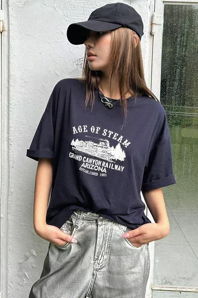 Unisex Age Of Steam Printed Design Tshirt