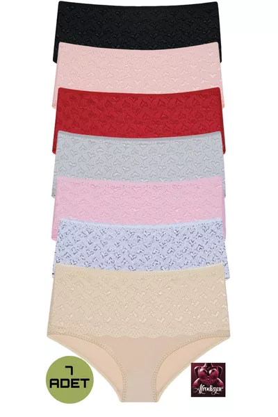 طقم باتو من البامبو بتصميم خاص وخصر عالي جدًا من 7 قطع (ناعم جدًا ومرن)