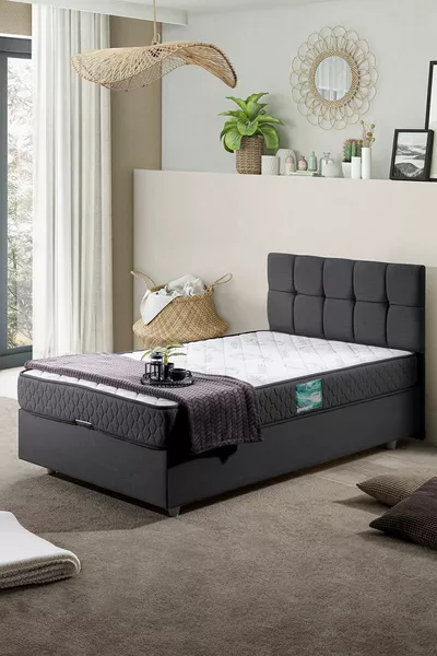 Berlin Double Set, Single Bed Base and Headboard Set