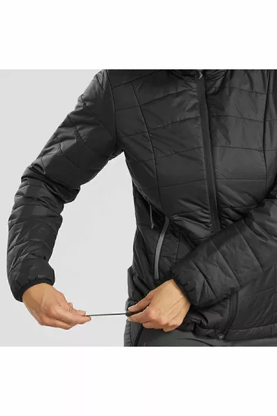 Dames Outdoor Trekking Gewatteerde Jas - Zwart - °C