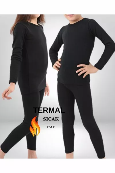 Kids' Thick Winter Leggings Boys' Thermal Leggings