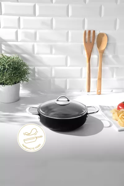 Titanium Siyah  Cm Karnıyarık Tencere