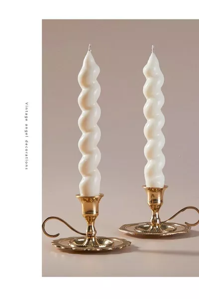 3 bougies chandelier torsadées italiennes