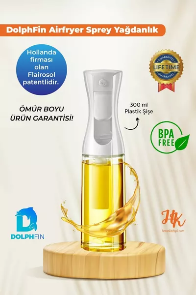 Spray Oil Bottle, Suitable for Airfryer Olive Oil, Polarized Spraying, PET  ml