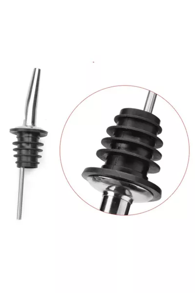 2 Stuks RVS Flessenhouder Oliekan Stop