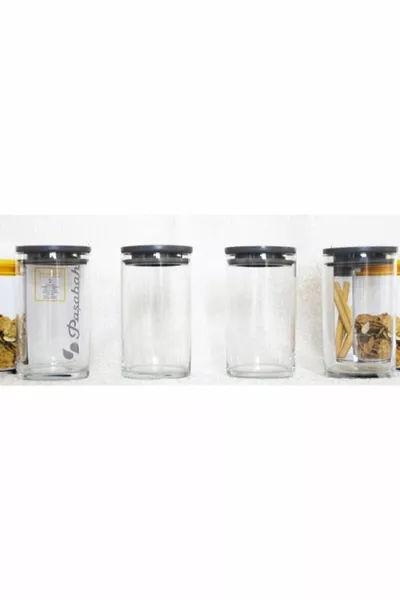 Breakfast  cc Storage Container Gray Lid Set of 4 