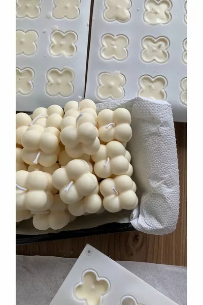  Bougies Mini Bubble pour Cadeaux de Mariage, Fiançailles, Promesse