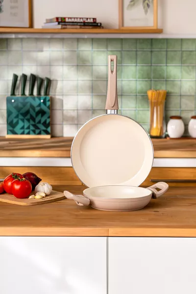 Crystal 2-teiliges Pfannen- und Servierpfannenset Roségold