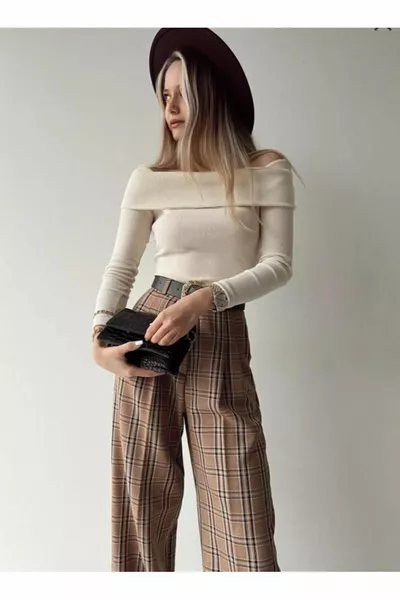 Женская блузка цвета камня Мадонна Воротник Вельвет Камизол