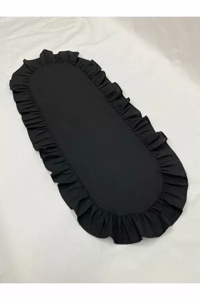 Katoen Polyester Ruffles Ovale Loper  Cm