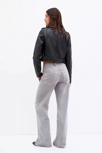 Байкерская куртка из искусственной кожи