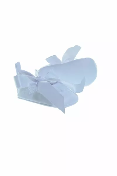 Baby Girl Booties White