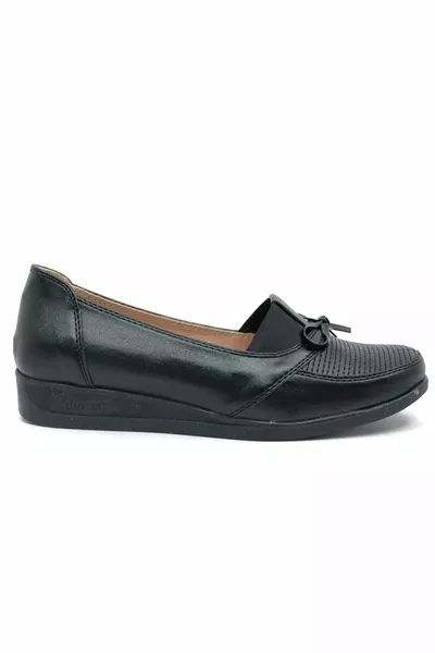 Norfix Dr. Recommended % Leer Binnenkant Moeder Vrouwen Ballerina's ZWART