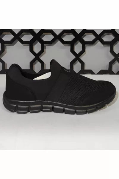 نعل العظام الأسود للجنسين مضاد للرائحة ومضاد للتعرق أحذية رياضية