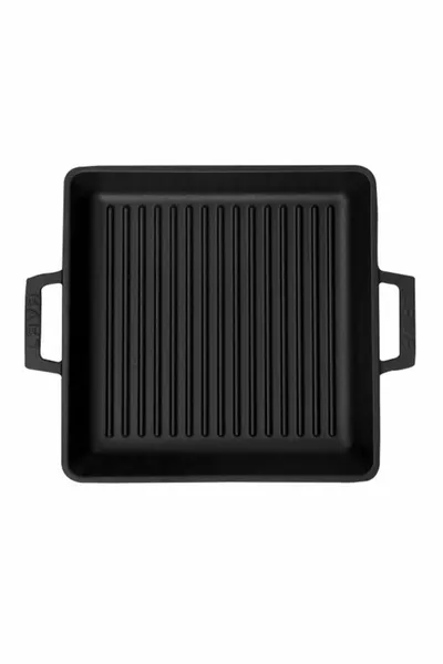 Gietijzeren vierkante grillpan,  cm